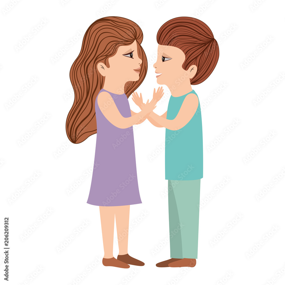 cute little kids avatars characters vector illustration design cute little kids avatars characters vector illustration design