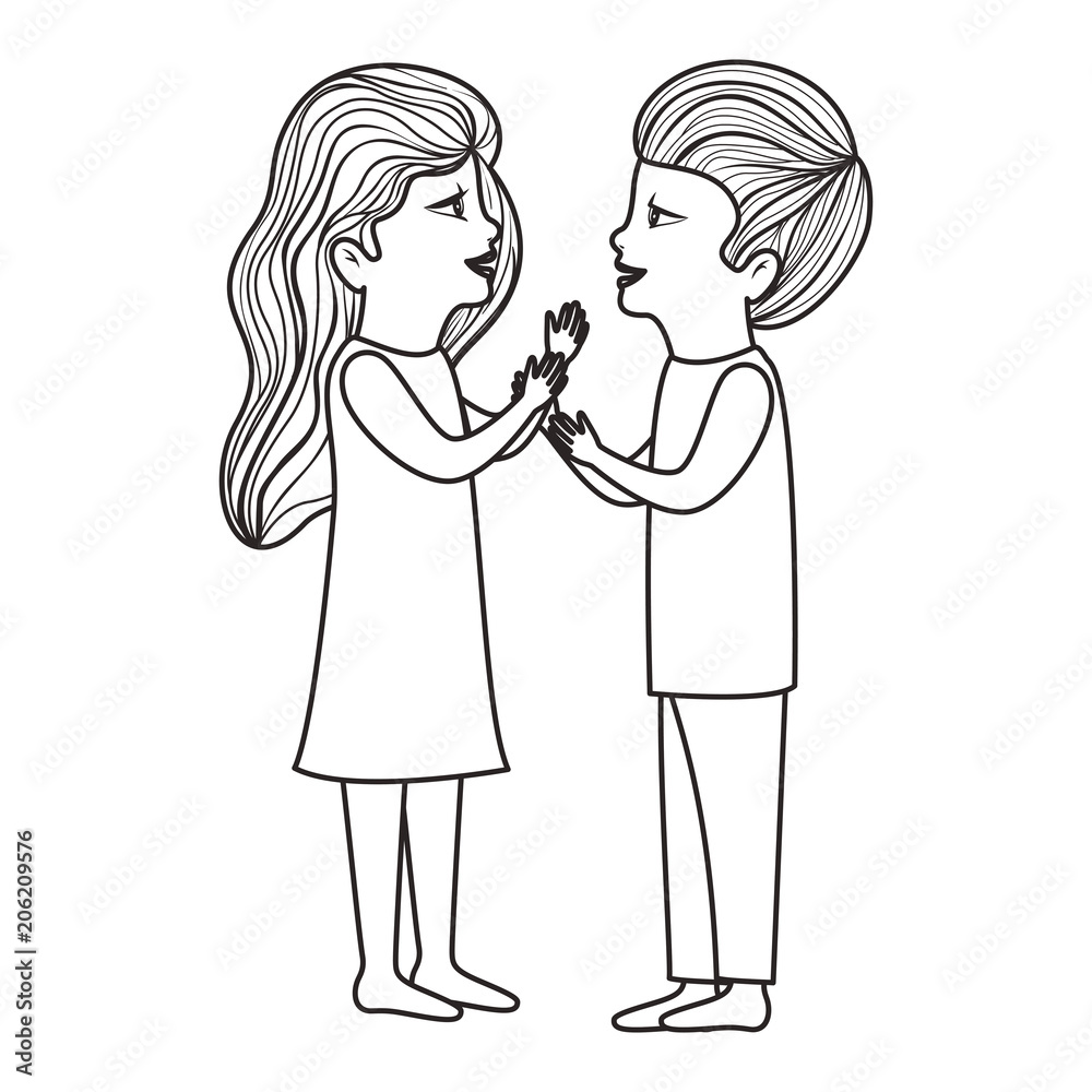 cute little kids avatars characters vector illustration design cute little kids avatars characters vector illustration design