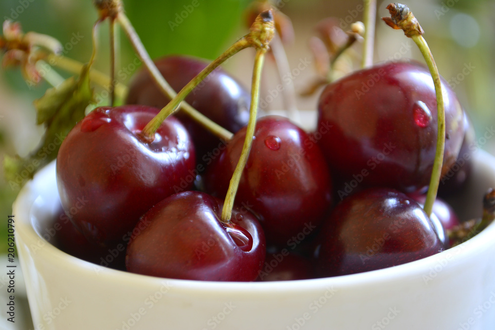 cherry in the cup on the table cherry in the cup on the table