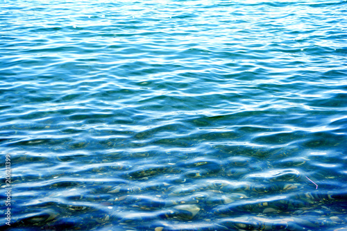 The water in the sea. Copy space fot text