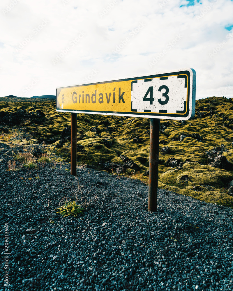 Obraz premium cartello Grindavik