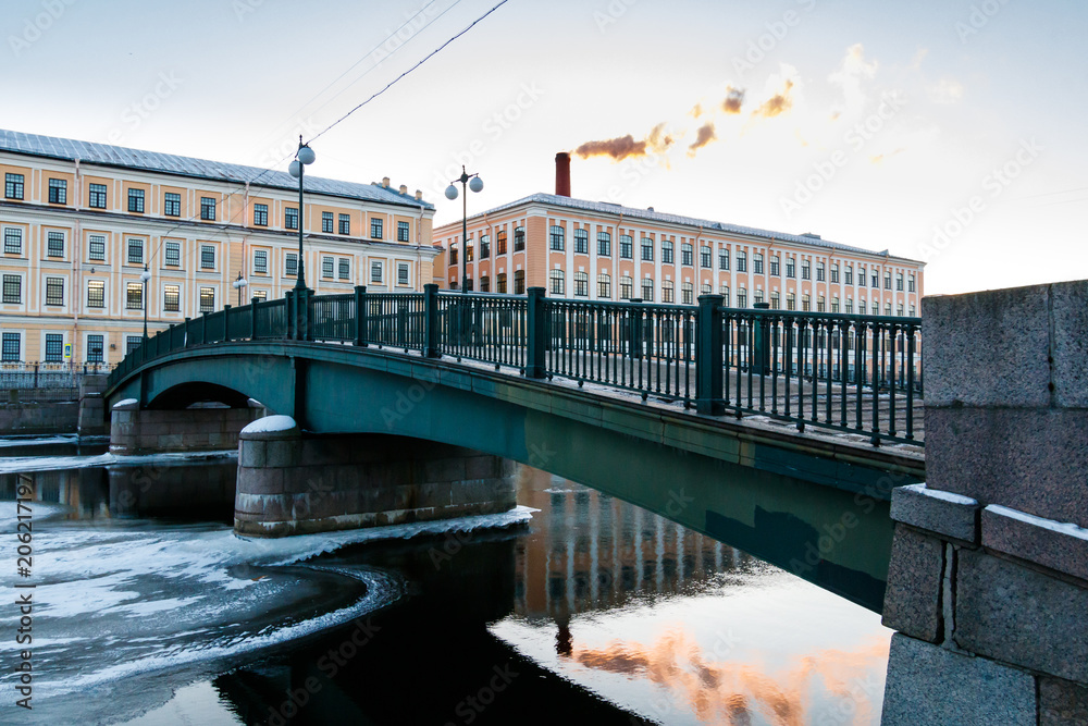 Angliyskiy Bridge, St. Petersburg, Russia