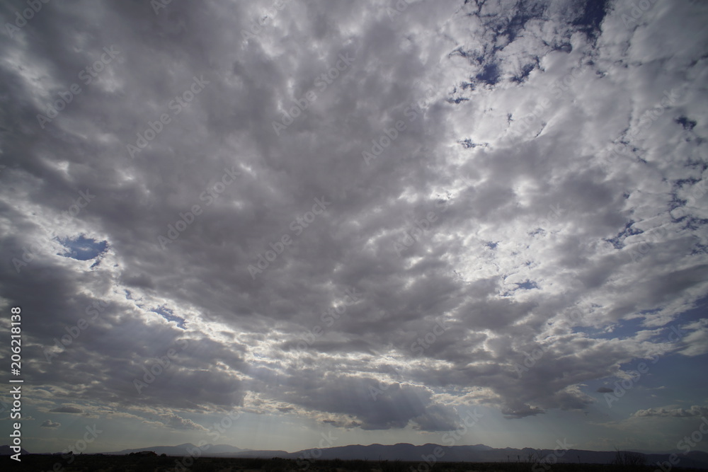 Fototapeta premium Desert, cloud, cloudy day, storm clouds, stormy day