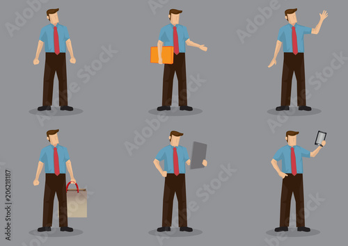 Business Executive Vector Character Set