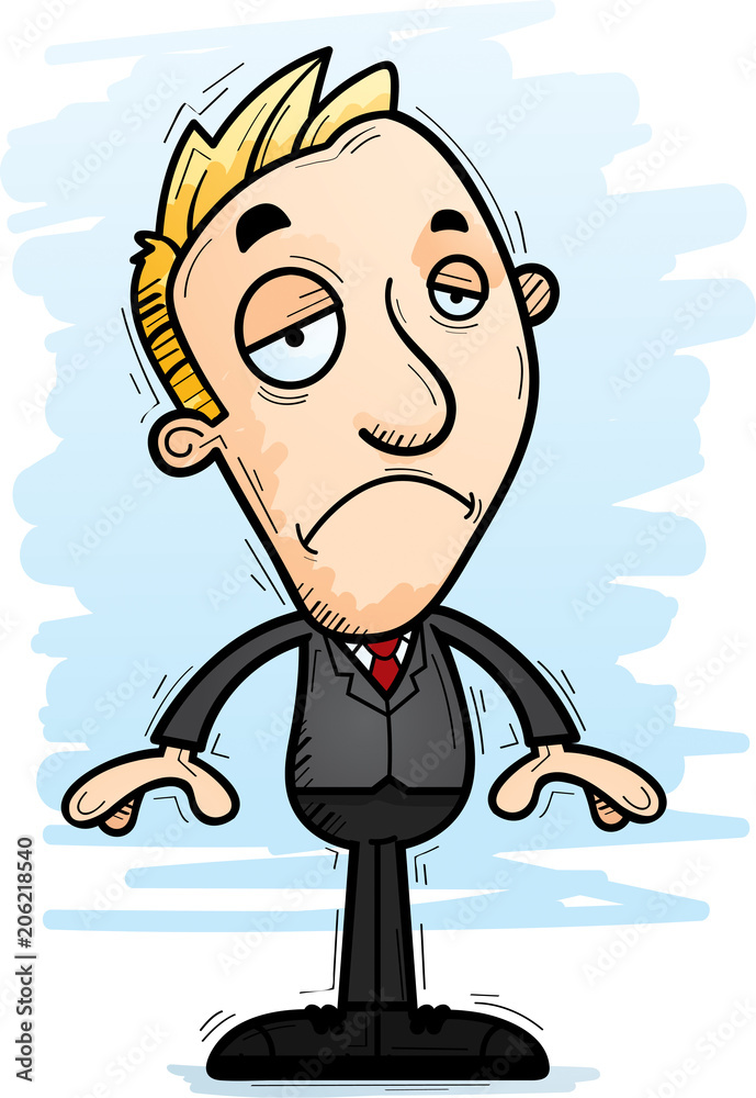 Sad Cartoon Businessman Sad Cartoon Businessman