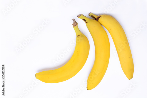 Top view of bananas