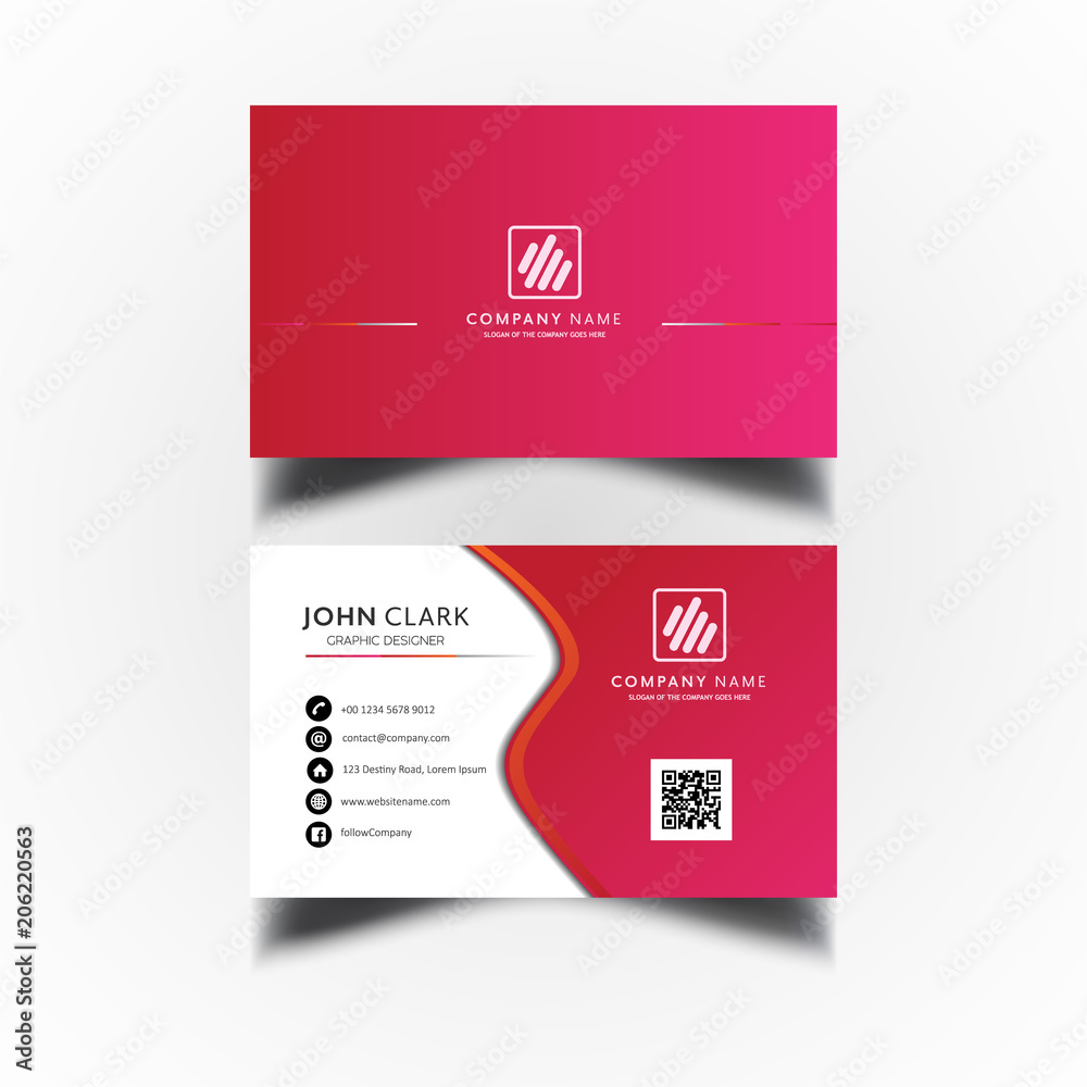 Vector Modern Creative and Clean Business Card Template Vector Modern Creative and Clean Business Card Template