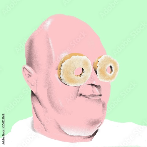 Glazed look in his eyes