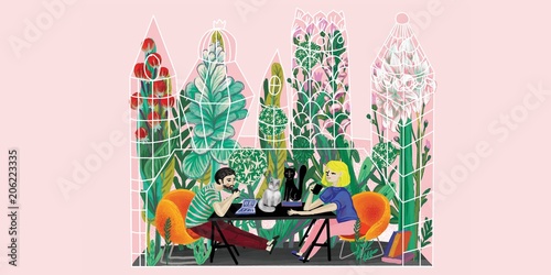  Take a coffee in the botanical garden