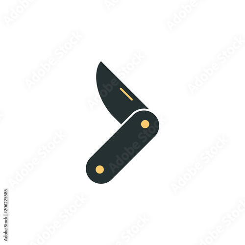 jackknife icon. Element of web icon with one color for mobile concept and web apps. Isolated jackknife icon can be used for web and mobile