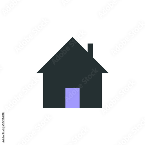 house icon. Element of web icon with one color for mobile concept and web apps. Isolated house icon can be used for web and mobile