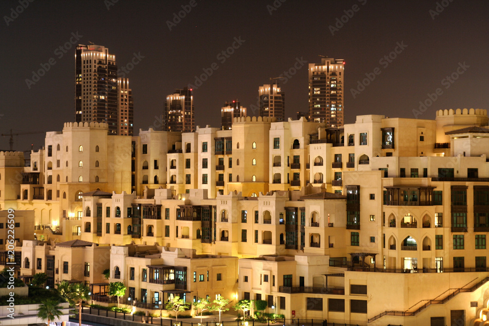 Dubai houses and highrise