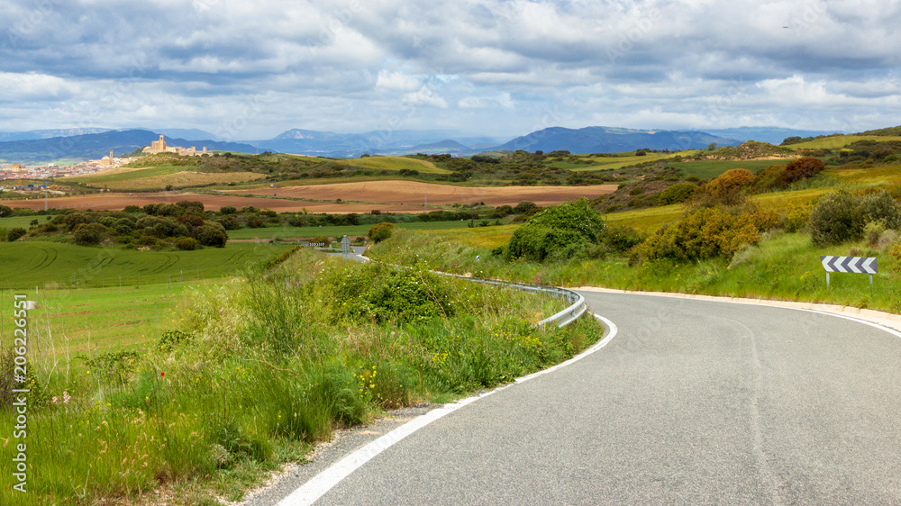 scenic road Navarra Spain