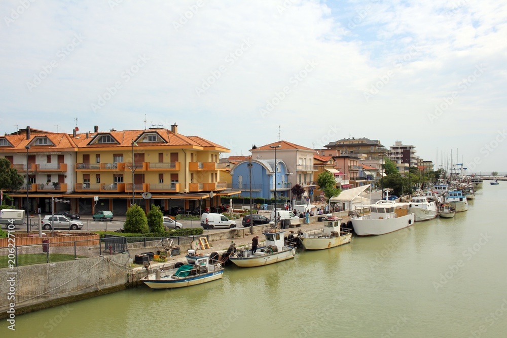Der Hafen von Bellaria, Ortsteil von Rimini.