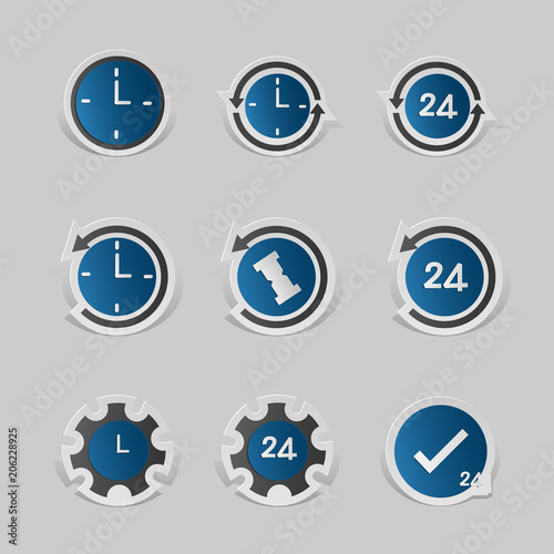 Icon paper style on white background. Free Download Icon paper style on white background. - GFXLoad