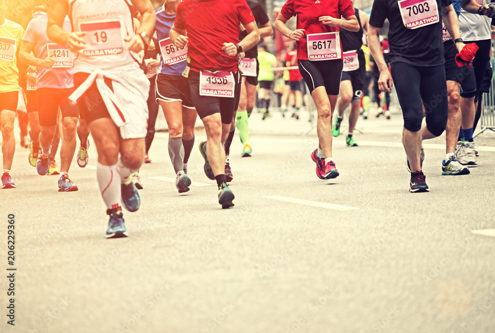 Marathon Läufer Marathon Läufer