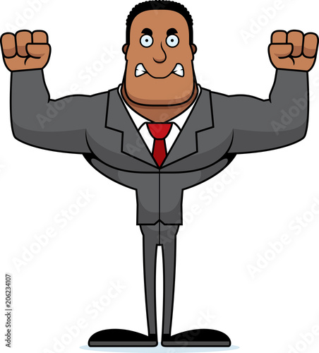 Cartoon Angry Businessperson