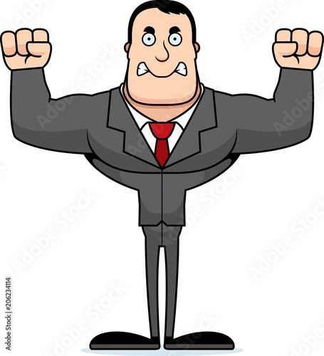 Cartoon Angry Businessperson