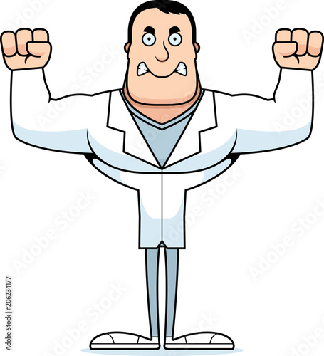 Cartoon Angry Doctor