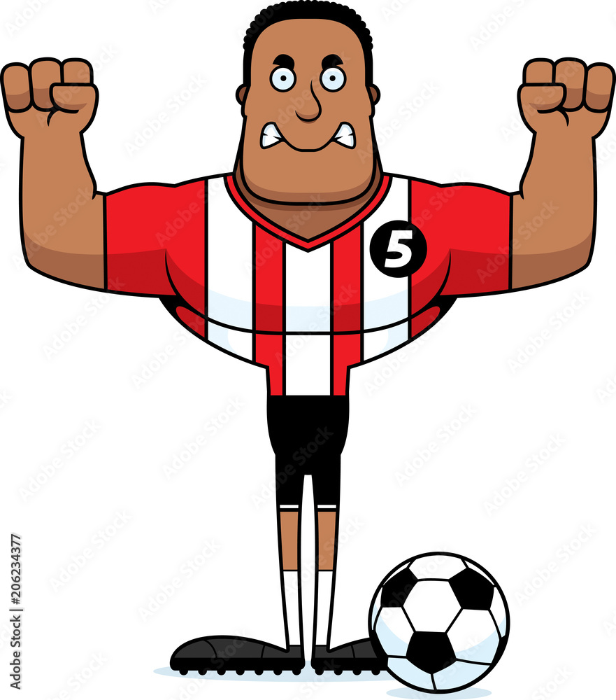 Angry Football Player Art