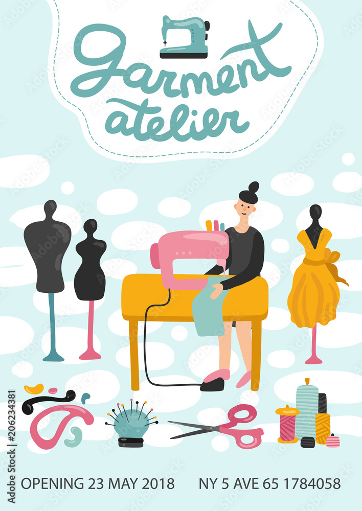 Garment Atelier Advertising Poster Garment Atelier Advertising Poster