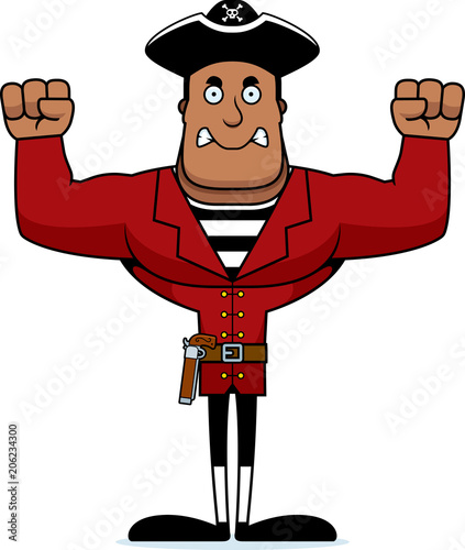 Cartoon Angry Pirate