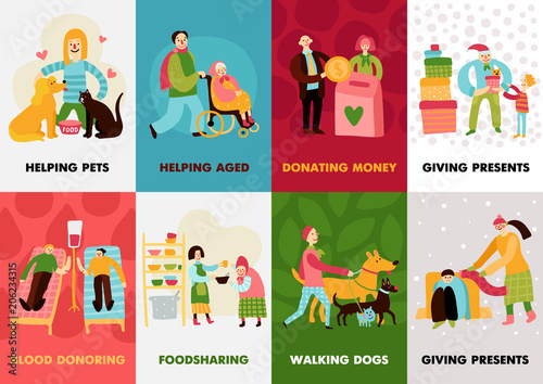 Charity Types Cards Set