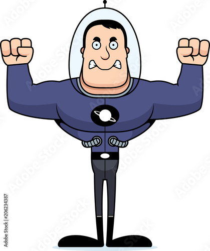 Cartoon Angry Spaceman
