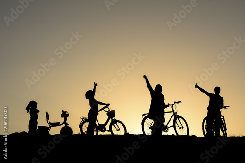 bicycle trips, nature and healthy family members