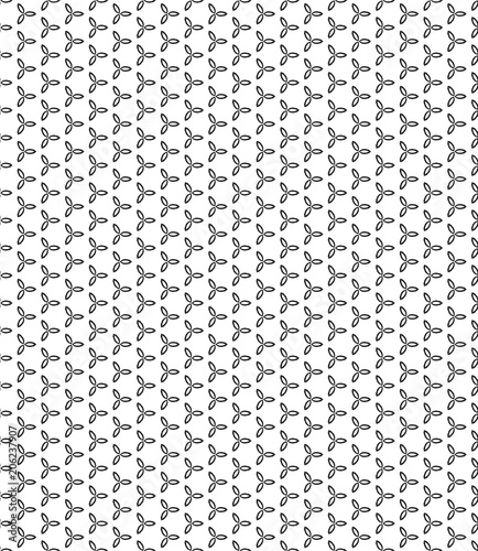 Black and white pattern in minimalist style Modern flat design for printing on fabric, textile, wrapper, paper Seamless background