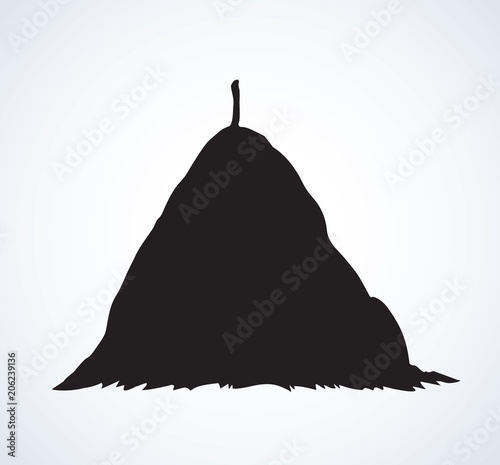 Haystack. Vector drawing