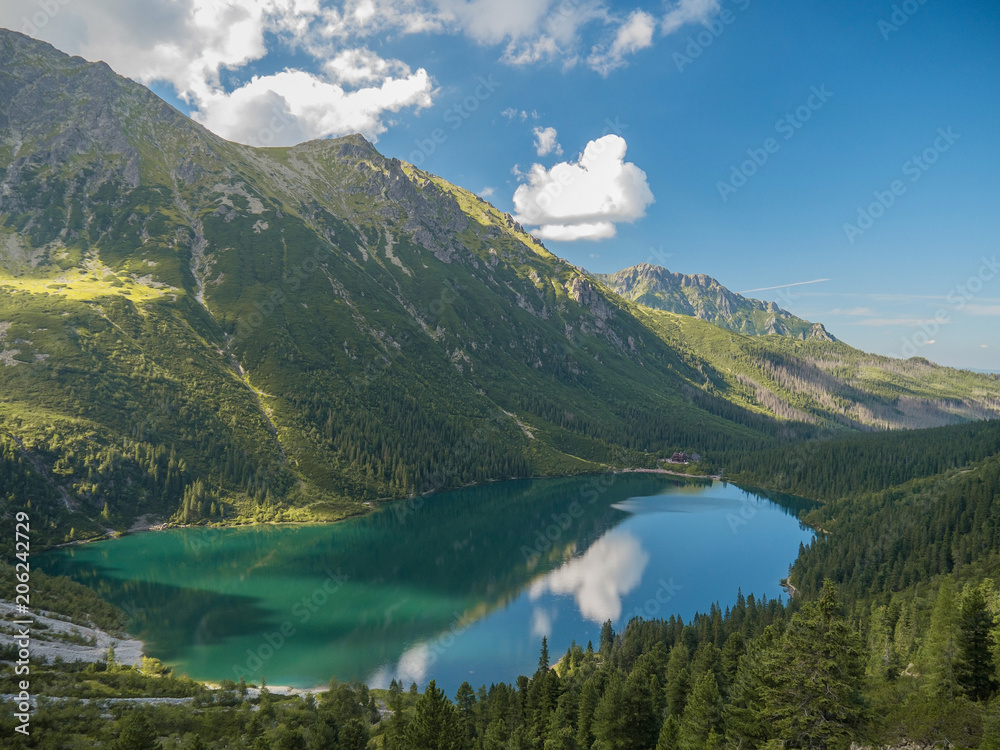 Lake Morskie Oko in Tatras, Zakopane, Poland