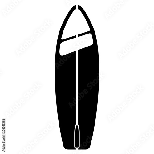 Isolated surfboard icon