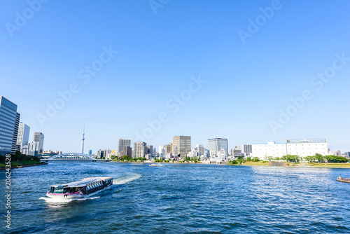 中央大橋からの眺め Sumida river