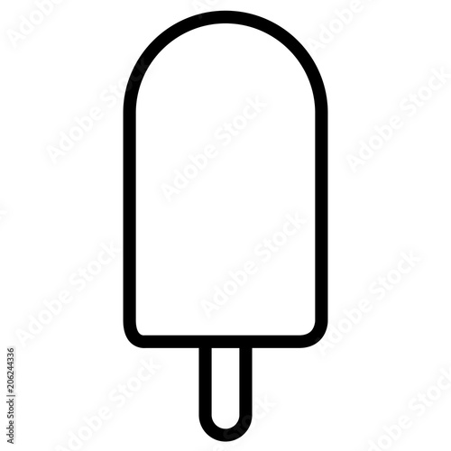 Isolated popsicle icon