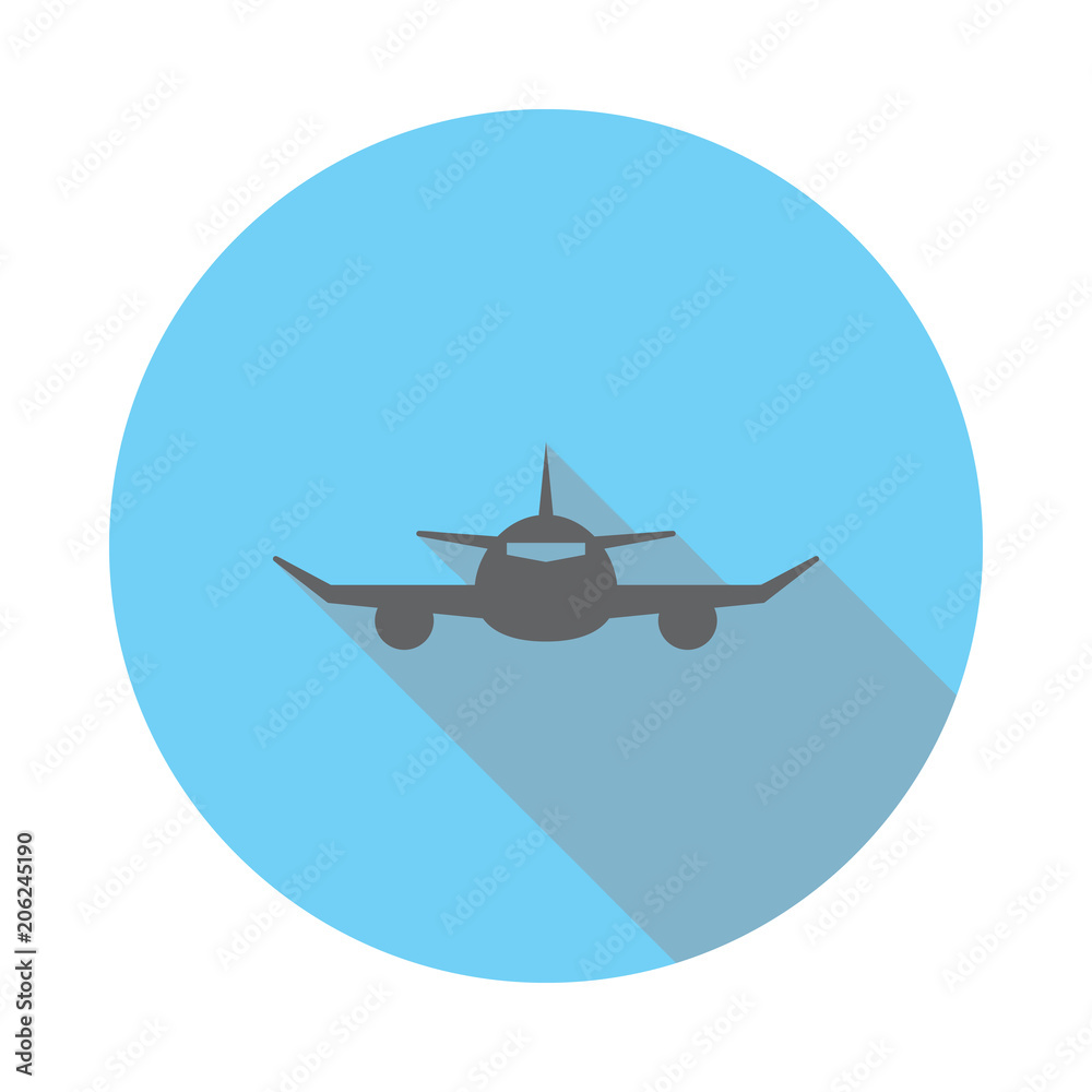 aircraft front icon. Elements of airport in flat blue colored icon. Premium quality graphic design icon. Simple icon for websites, web design, mobile app, info graphics aircraft front icon. Elements of airport in flat blue colored icon. Premium quality graphic design icon. Simple icon for websites, web design, mobile app, info graphics