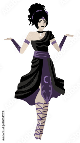 dark gothic goddess of the night