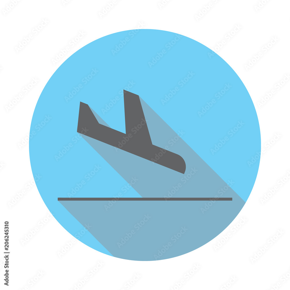 airplane landing icon. Elements of airport in flat blue colored icon. Premium quality graphic design icon. Simple icon for websites, web design, mobile app, info graphics airplane landing icon. Elements of airport in flat blue colored icon. Premium quality graphic design icon. Simple icon for websites, web design, mobile app, info graphics