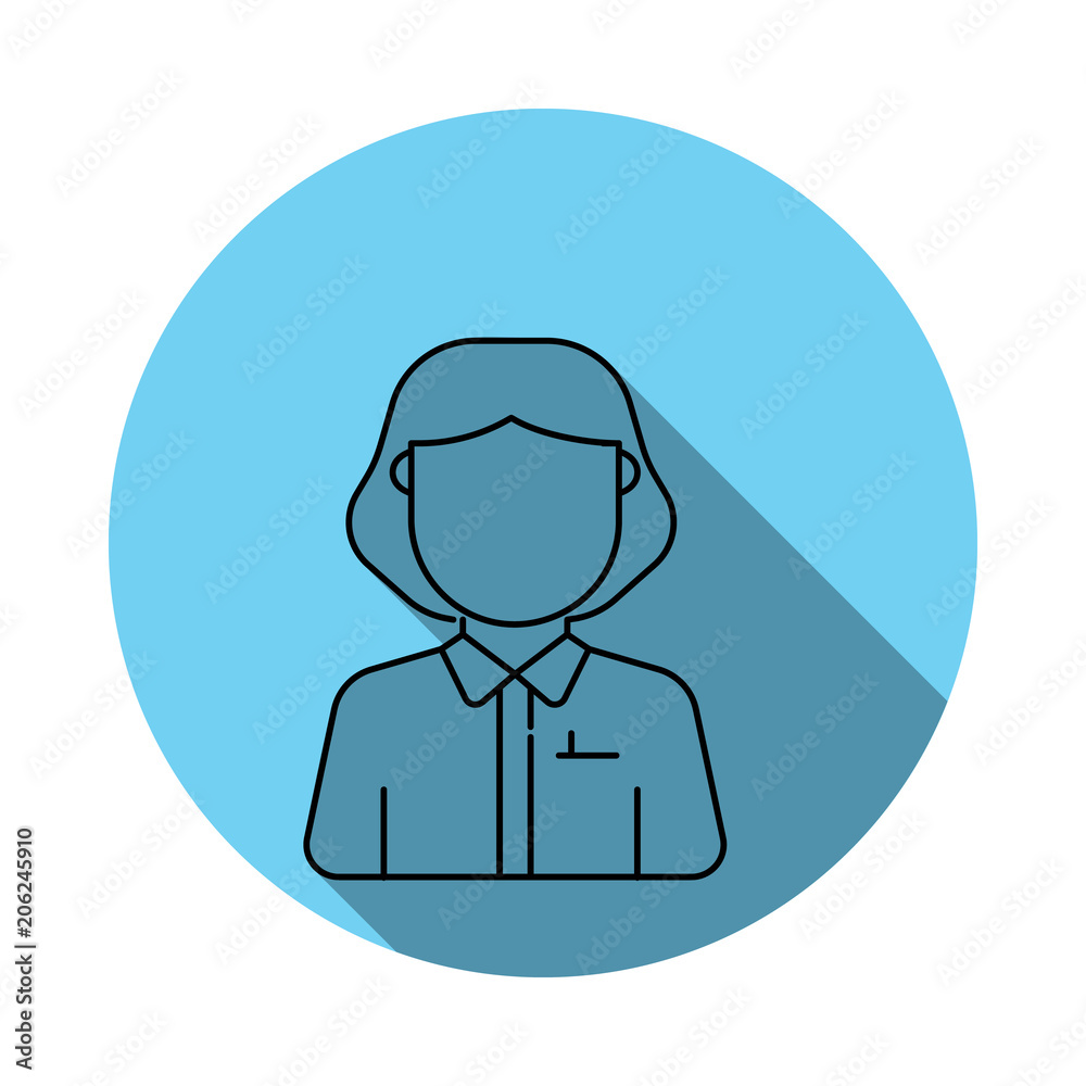 surgeon woman avatar icon. Elements of avatar in flat blue colored icon. Premium quality graphic design icon. Simple icon for websites, web design, mobile app, info graphics surgeon woman avatar icon. Elements of avatar in flat blue colored icon. Premium quality graphic design icon. Simple icon for websites, web design, mobile app, info graphics