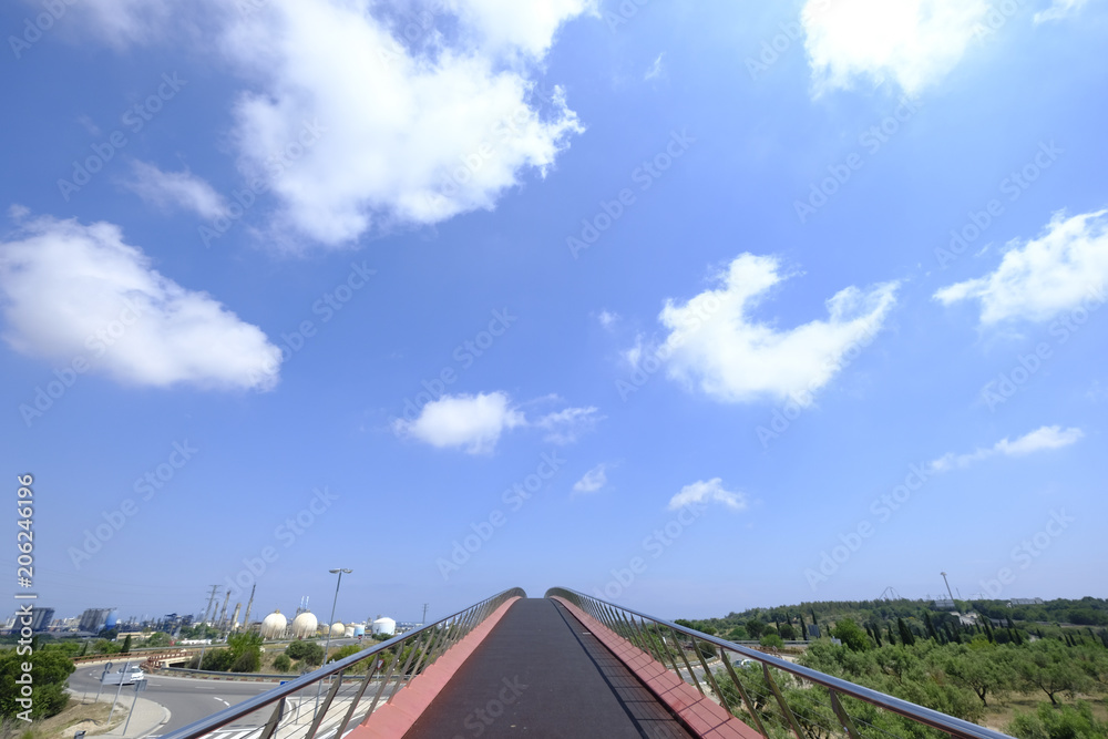 Obraz premium modern bridge to pedestrian