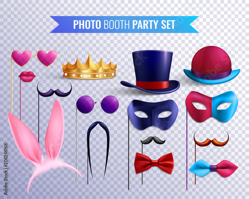 Photo Booth Masks Set