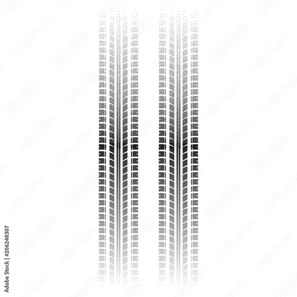 Tire track gradient Tire track gradient