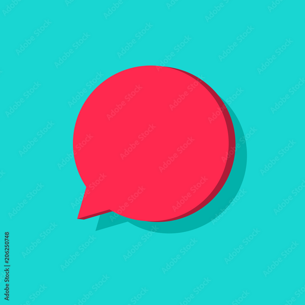 Chat bubble icon vector isolated, flat cartoon dialog bubble speech symbol, messages concept, sms or chatting icon Chat bubble icon vector isolated, flat cartoon dialog bubble speech symbol, messages concept, sms or chatting icon