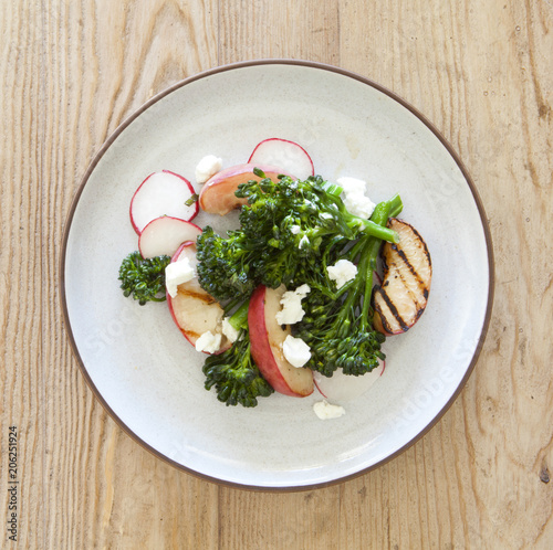 Grilled Broccolini and Peac...
