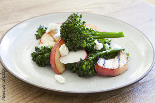 Grilled Broccolini and Peac...