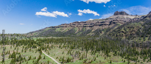 Photos Forest and Rocky Mountain Range