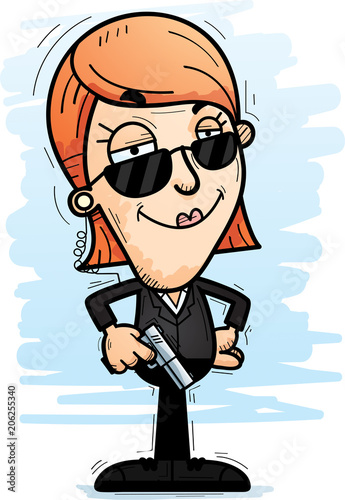 Confident Cartoon Agent