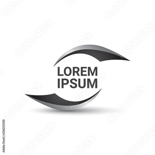 blade circle vector logo design template, shell icon, propeller sign, whirl symbol, vector illustration