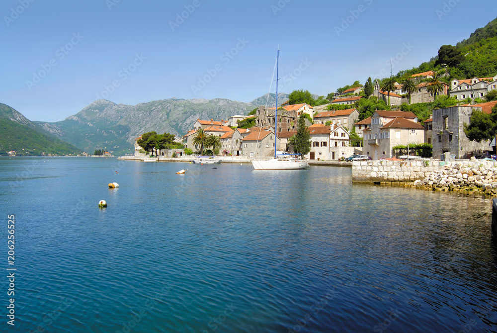Bay of Kotor, Perast city, Montenegro