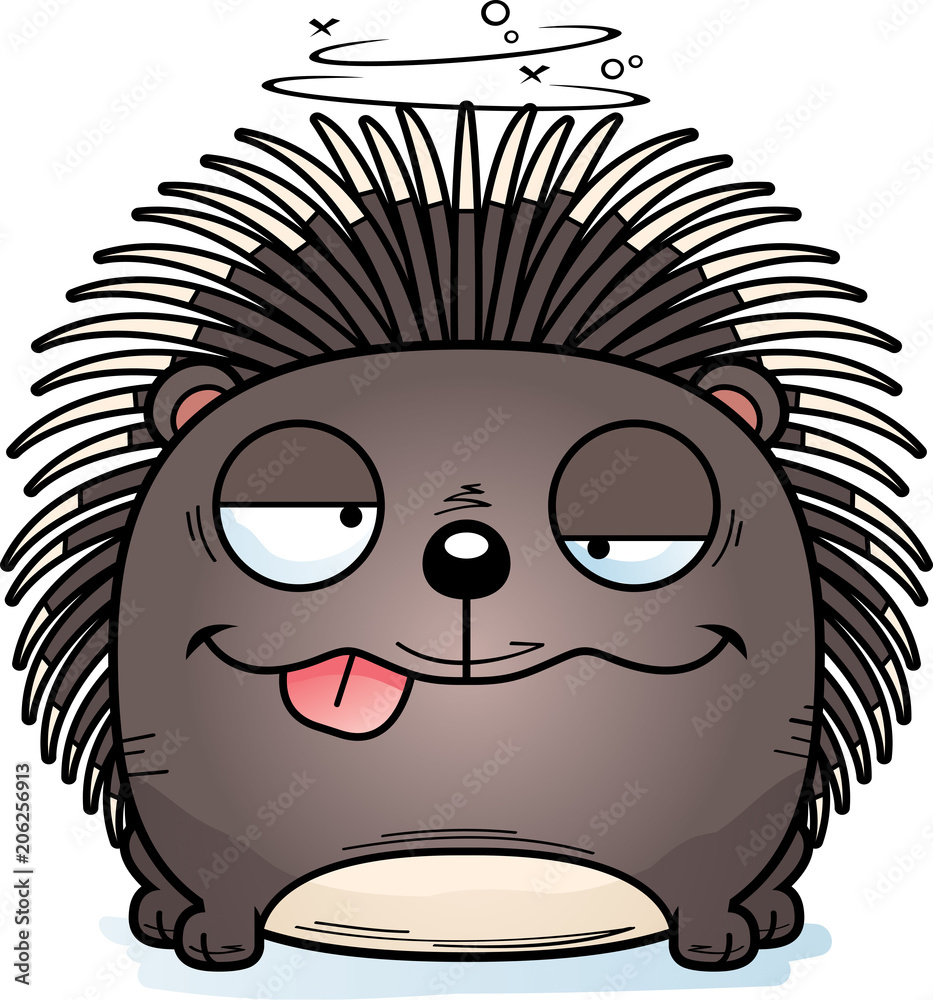 Cartoon Goofy Porcupine